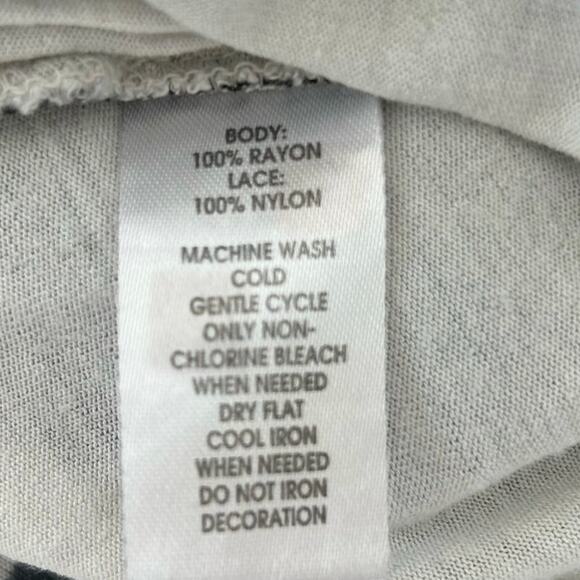 Loft Women Black Lace Sleeveless Tank Top Whimsigoth Lingerie Medium Petite - Picture 5 of 6